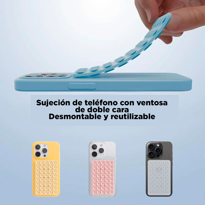 Soporte Trípode para Celular de Doble Ventosa en Silicona x3