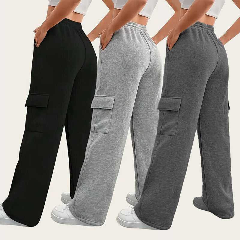 Lleva 3 unidades Jogger bota recta estilo cargo