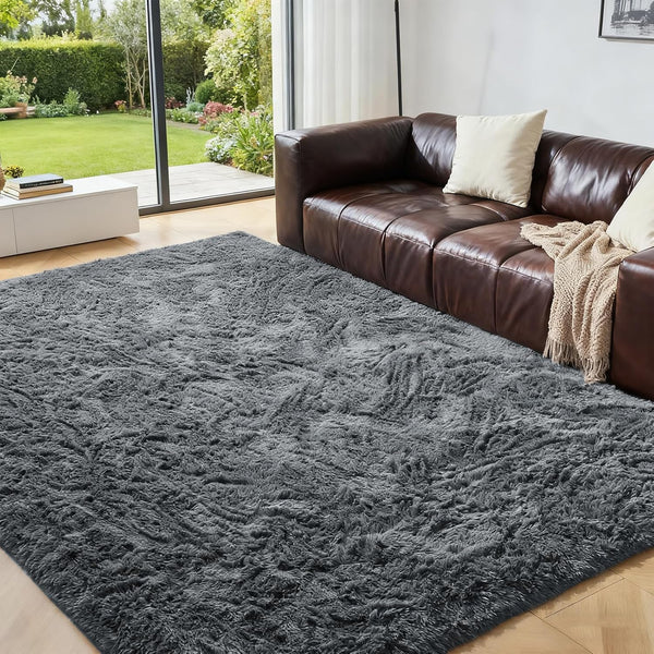 Alfombra de peluche ultra suave que transforma cualquier espacio en hogar