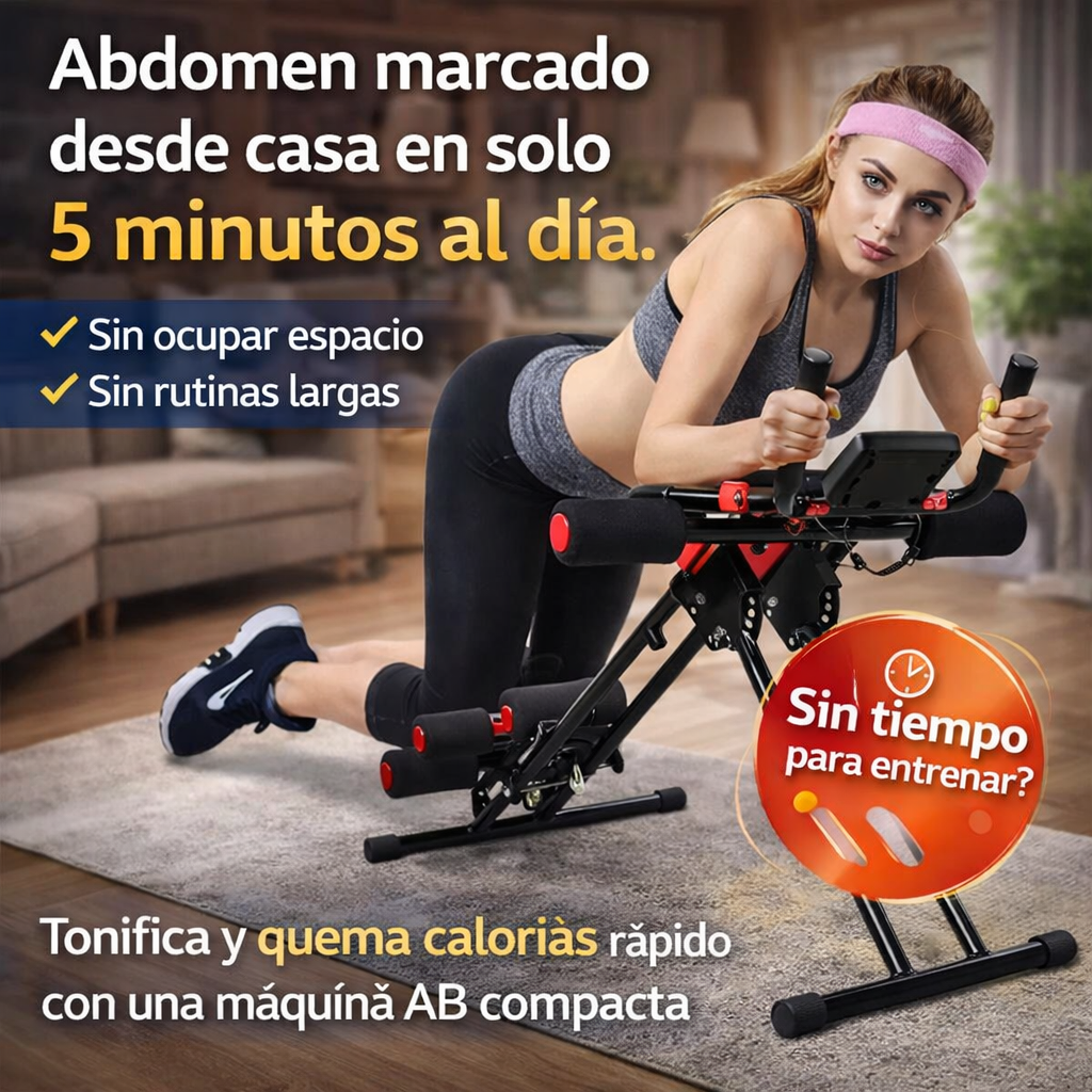 Máquina AB para entrenar en casa y marcar abdominales en solo 5 minutos al día