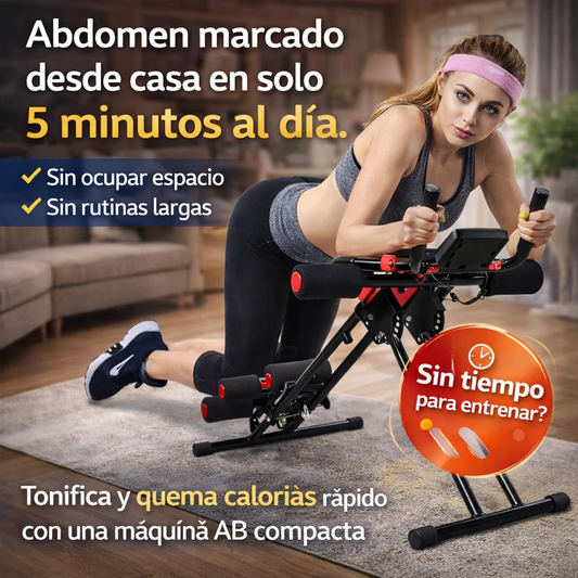 Máquina AB para entrenar en casa y marcar abdominales en solo 5 minutos al día