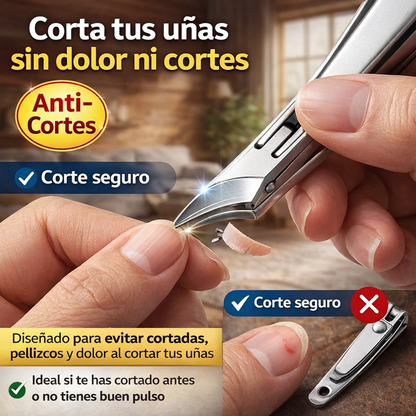KIT de cortauñas profesional anti-cortes para uñas seguras y sin dolor