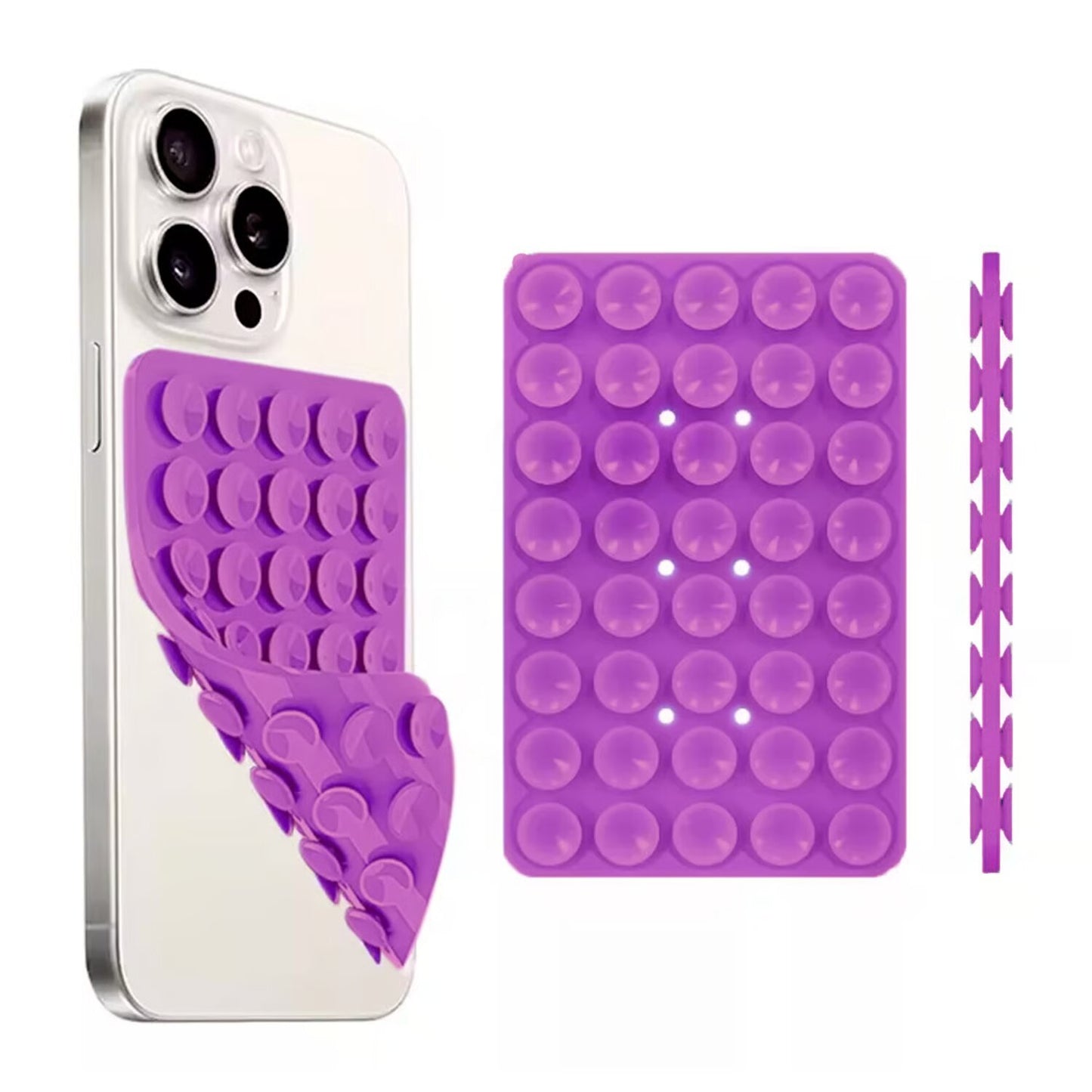 Soporte Trípode para Celular de Doble Ventosa en Silicona x3
